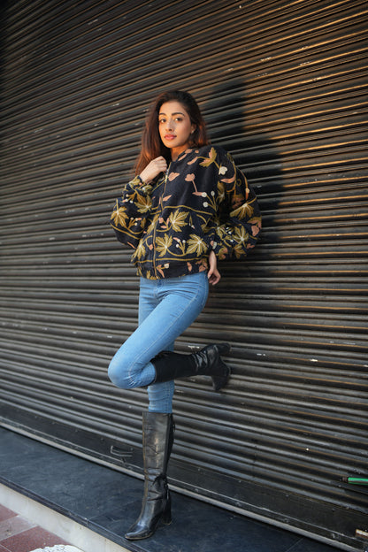 SUZANI BLOOM BOMBER JACKET