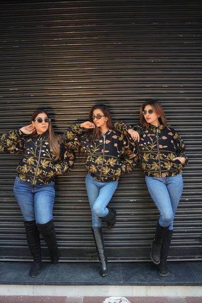 SUZANI BLOOM BOMBER JACKET