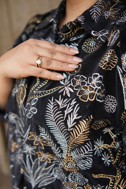 STARLIT VELVET BOLERO JACKET