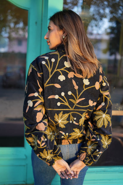 SUZANI BLOOM BOMBER JACKET