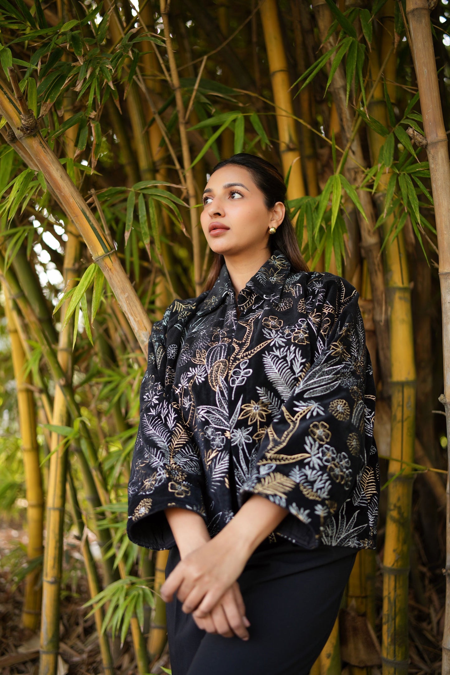 STARLIT VELVET BOLERO JACKET