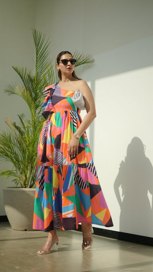 DISCO RAVE MAXI DRESS