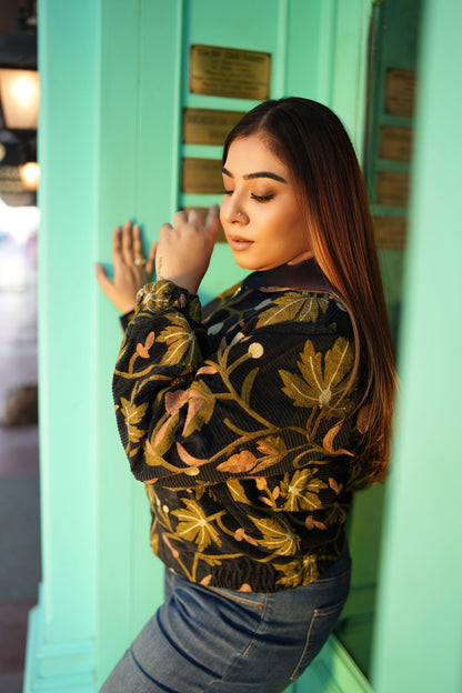 SUZANI BLOOM BOMBER JACKET